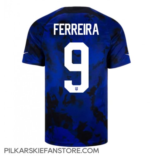 Tanie Strój piłkarski Stany Zjednoczone Jesus Ferreira #9 Koszulka Wyjazdowej MŚ 2022 Krótkie Rękawy